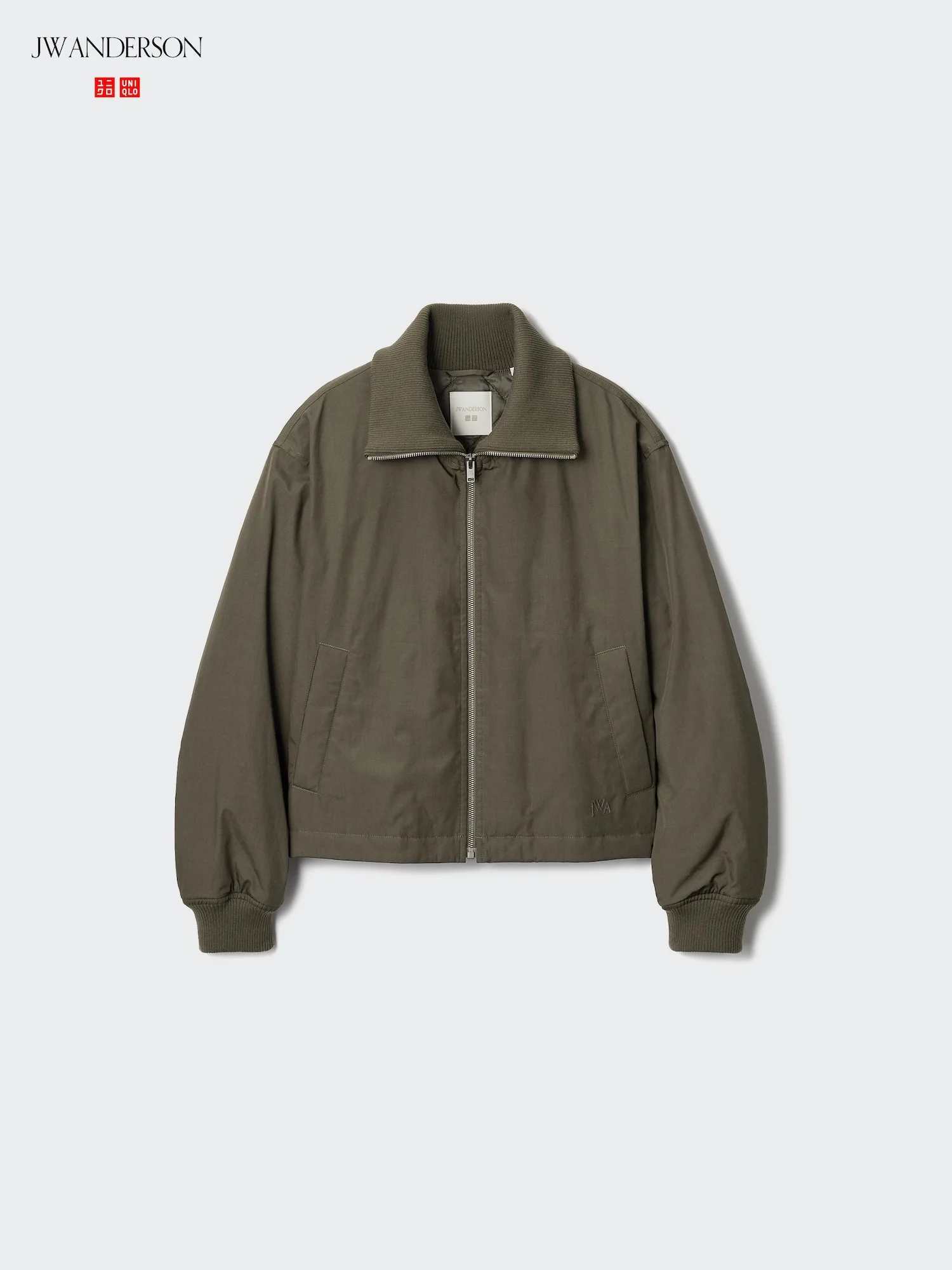 Короткая куртка на подкладке Uniqlo and JW Anderson, 57 оливковый — фото 3