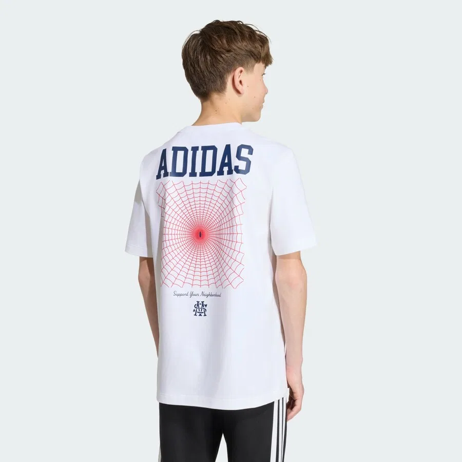 Спортивная футболка ADIDAS SPORTSWEAR Performance Shirt 'Marvel Spider-Man' белого цвета — фото 2