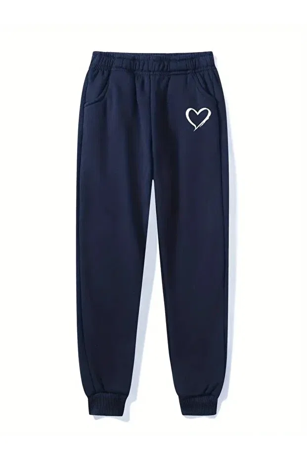 Детские спортивные штаны для мальчиков с принтом Heart Daxis Sportwear Company, Navy Blue