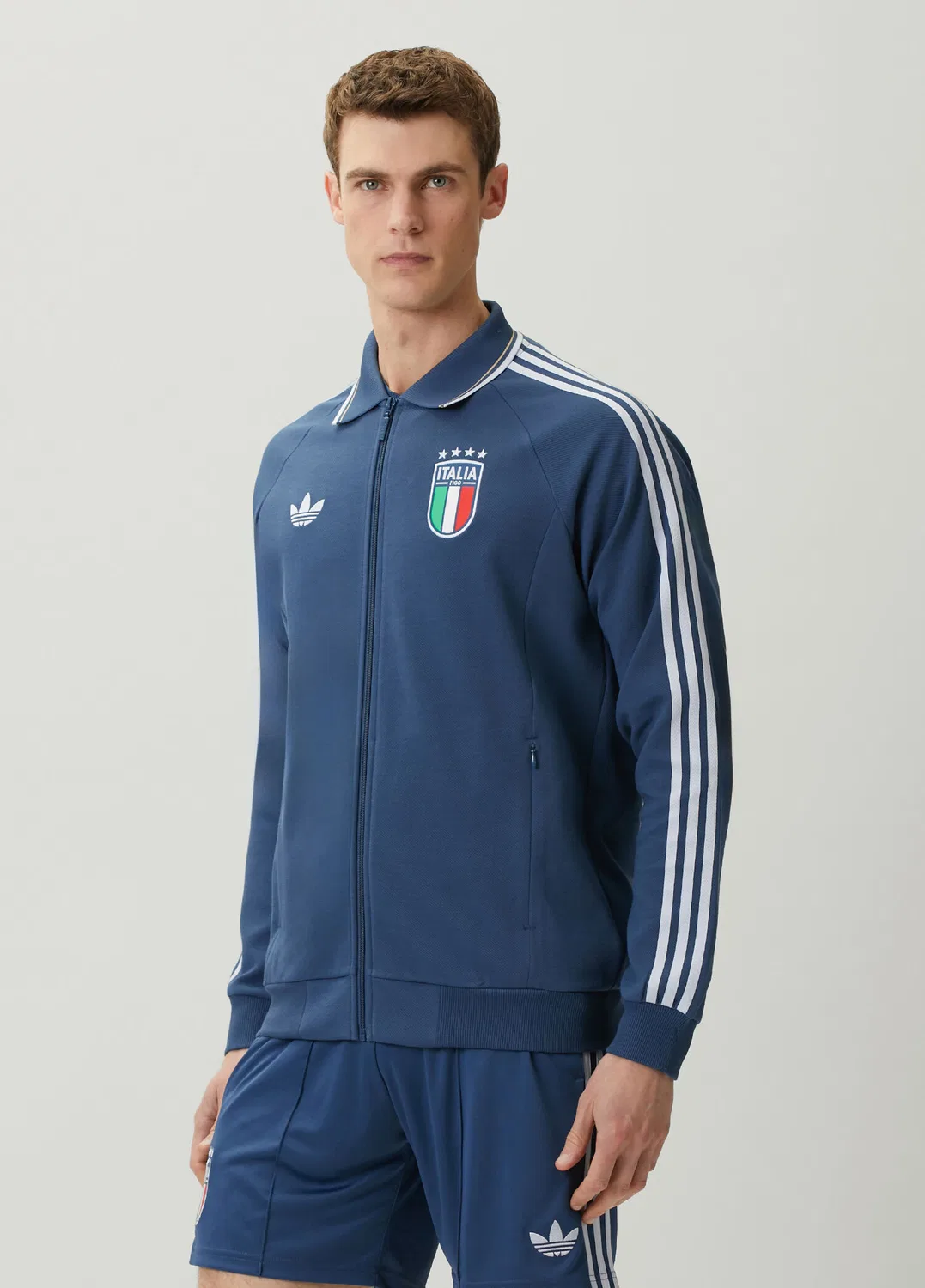 Футболка Adidas İtalya Deplasman Anthem Ceket, dark blue — фото 3