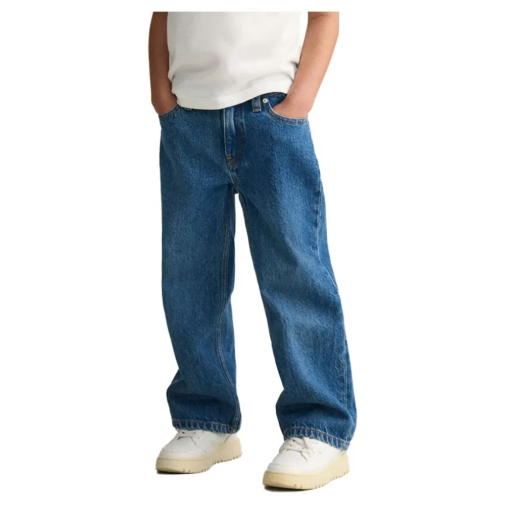 Джинсы Relaxed Fit Gant, синий