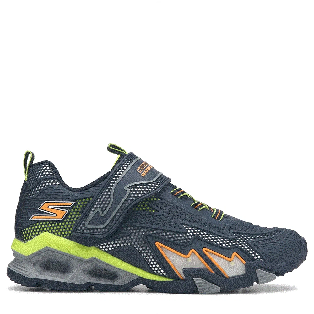 Детские водостойкие кроссовки Hydro Lights Skechers, Navy/Yellow Multi — фото 2