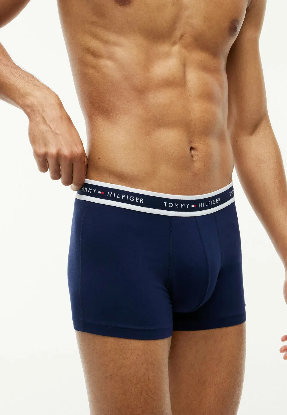 Комплект из 3 трусов с фирменным логотипом и поясом Tommy Hilfiger, Carbon Navy Alaska Green Minty — фото 4