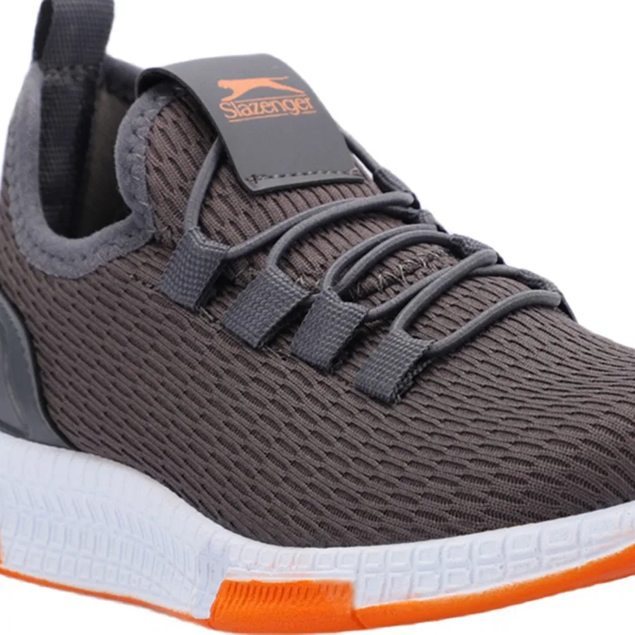 Кроссовки с текстильным верхом Slazenger Abena I, Серо-оранжевый — фото 4