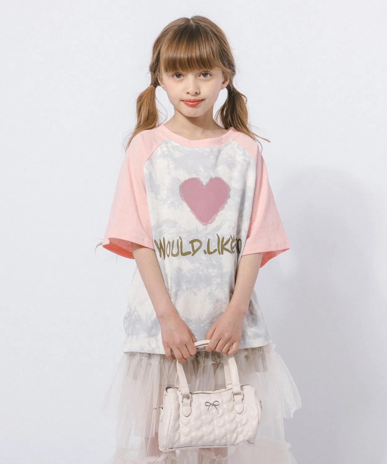 Детская футболка с принтом Raglan URBAN CHERRY, Pink