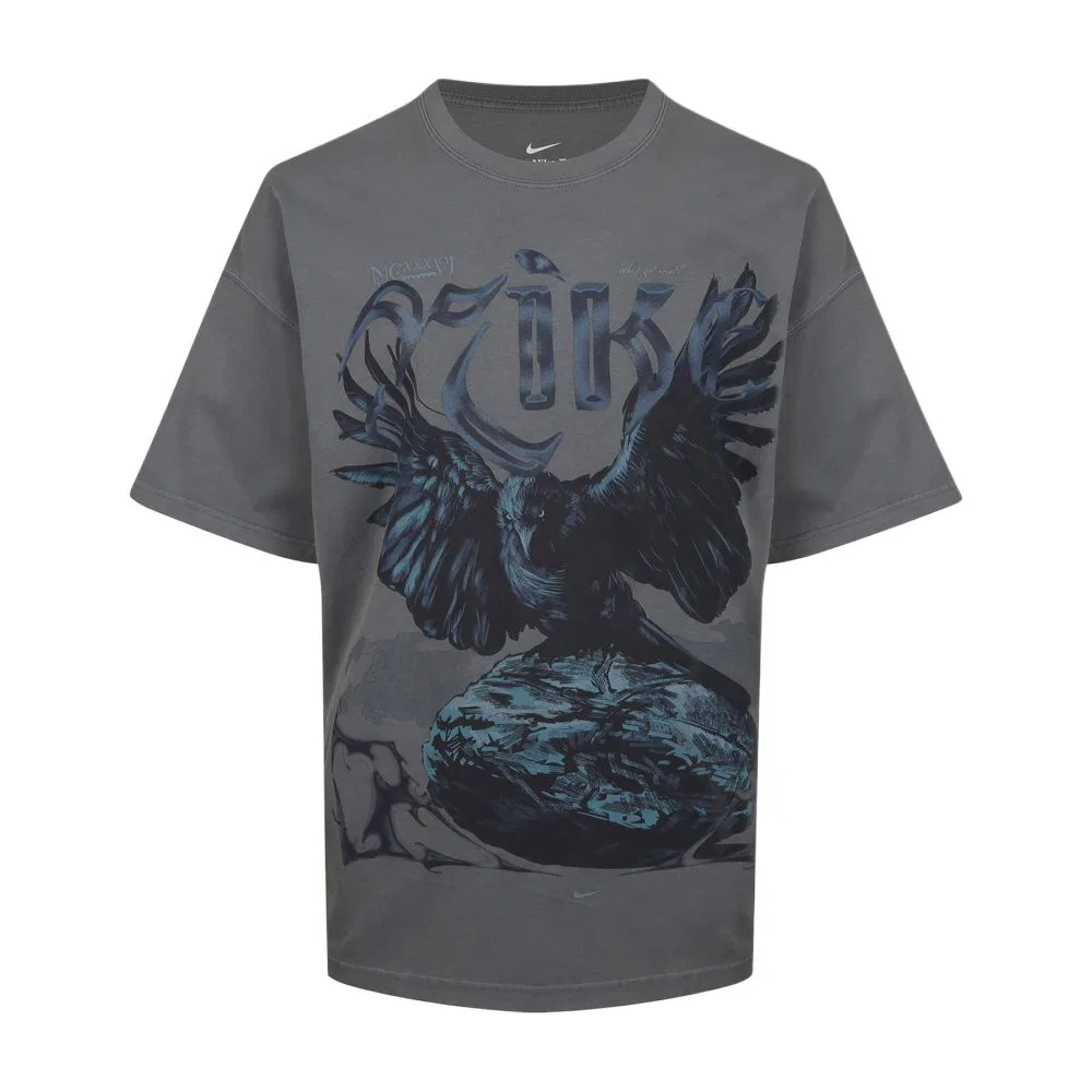Мужская футболка с круглым вырезом Charcoal Gray Nike