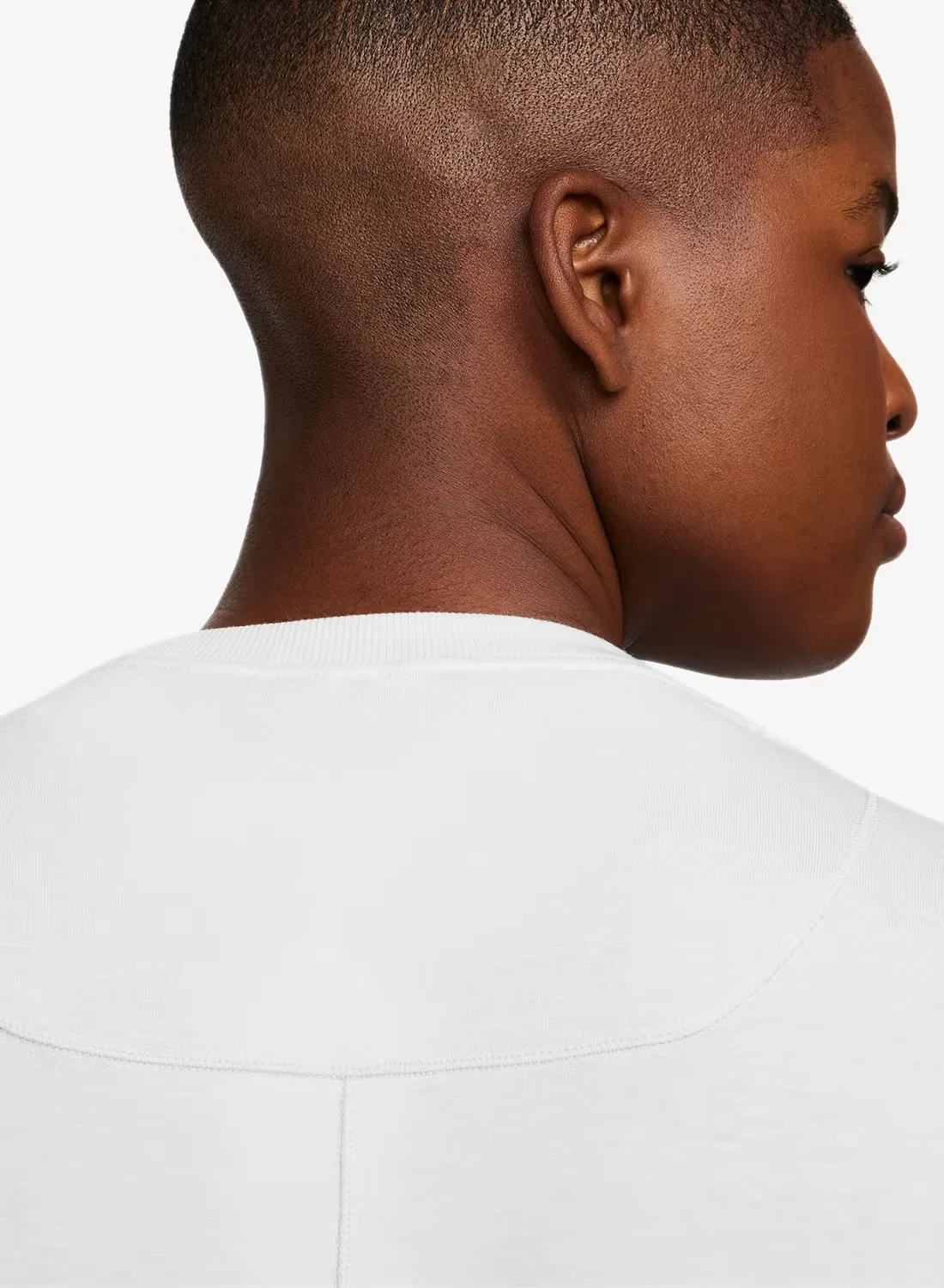 Топ Nike One Relaxed с длинным рукавом, белый — фото 3