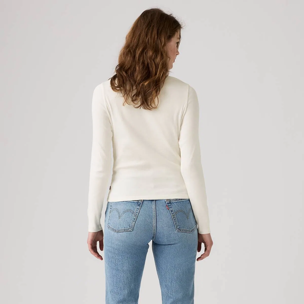Незаменимая футболка-поло с длинными рукавами Levi's, Egret - White — фото 4