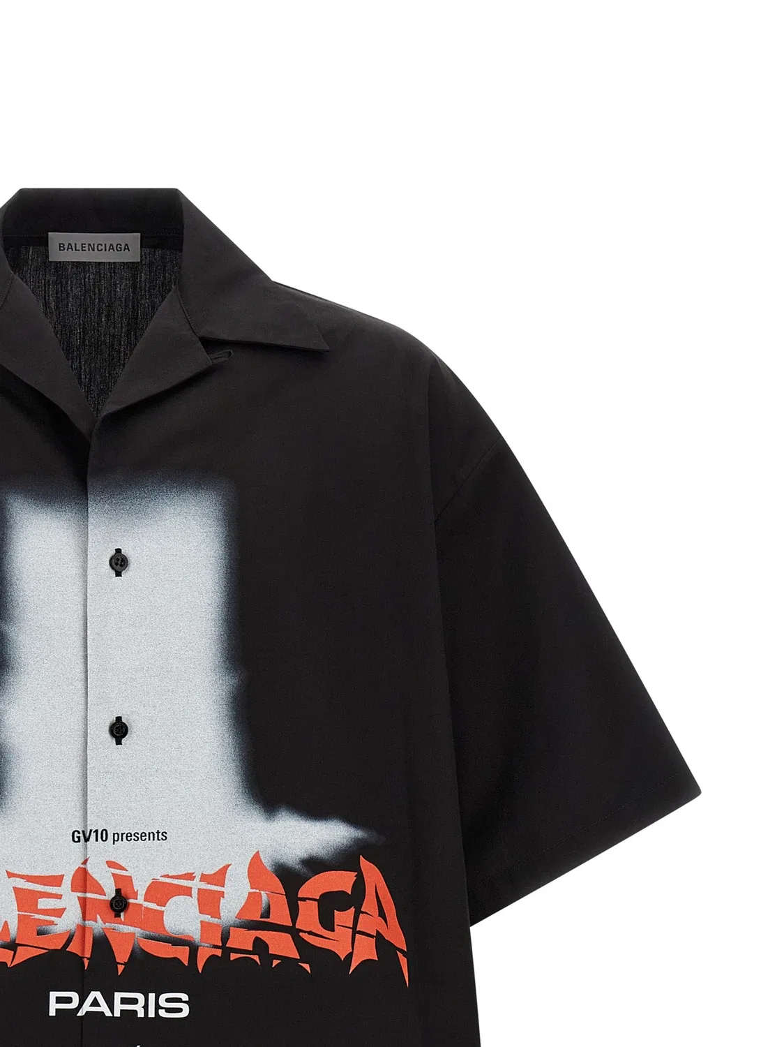 Рубашка для боулинга Дверь Balenciaga, черный — фото 3