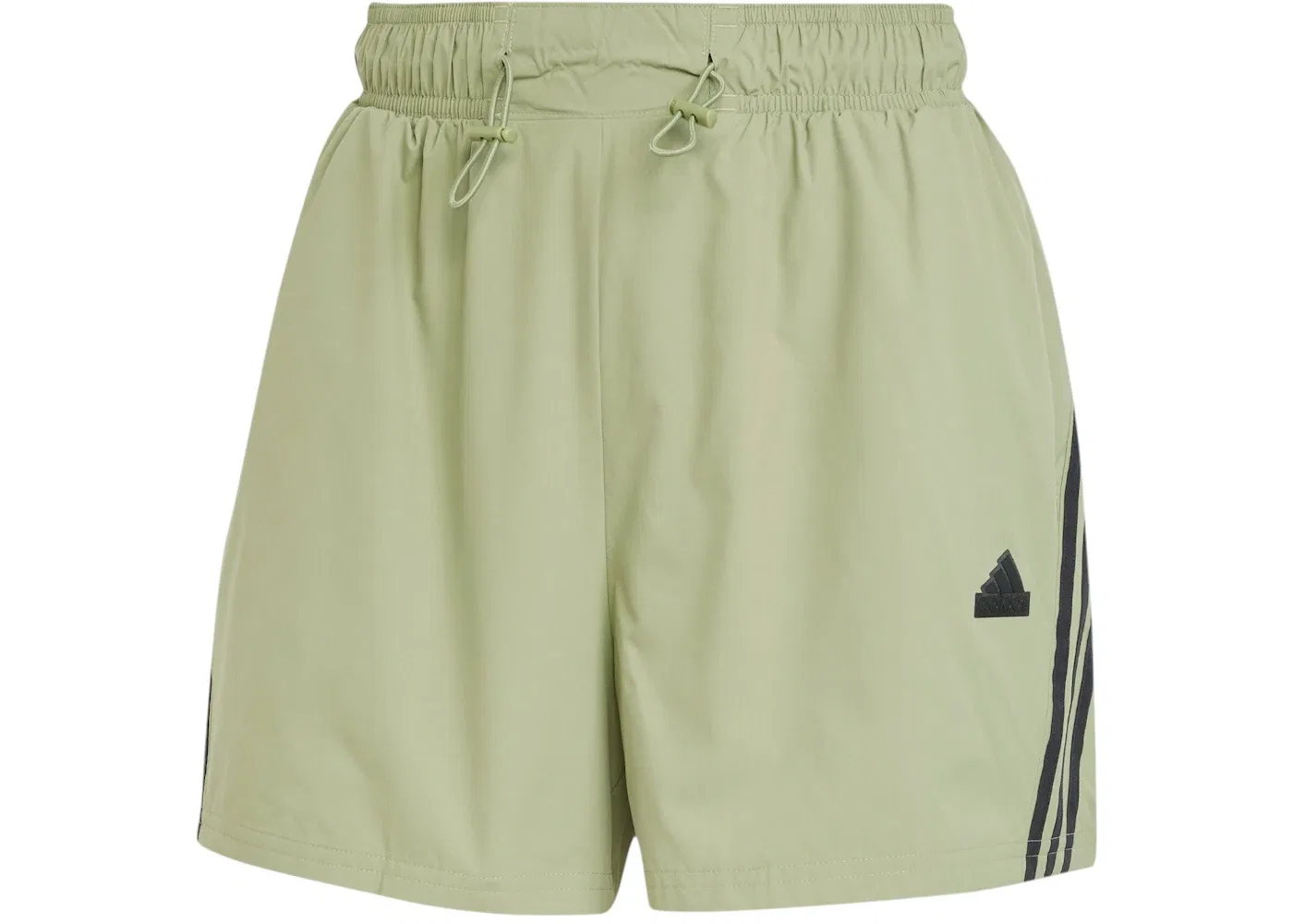 Женские шорты с лампасами Adidas Future Icons 3-Stripes Woven, цвет Tent Green