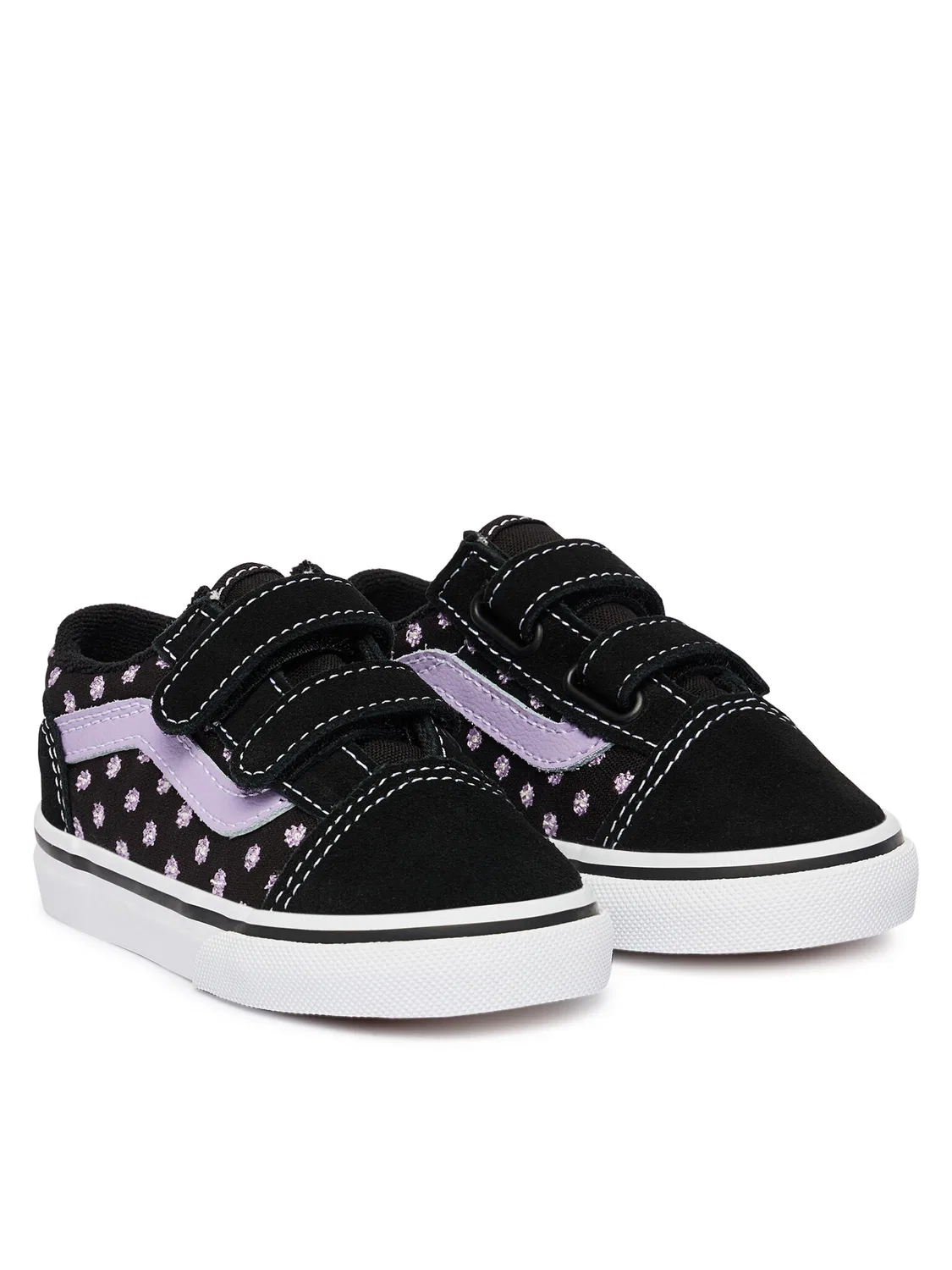 Тканевые кроссовки для девочки Old Skool Vans, черный — фото 2