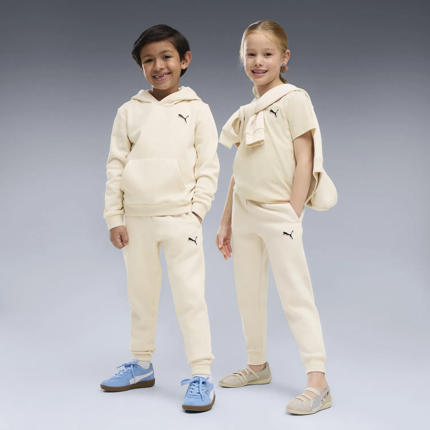 Детские штаны из флиса PUMA Cat Puma, Weiss — фото 2