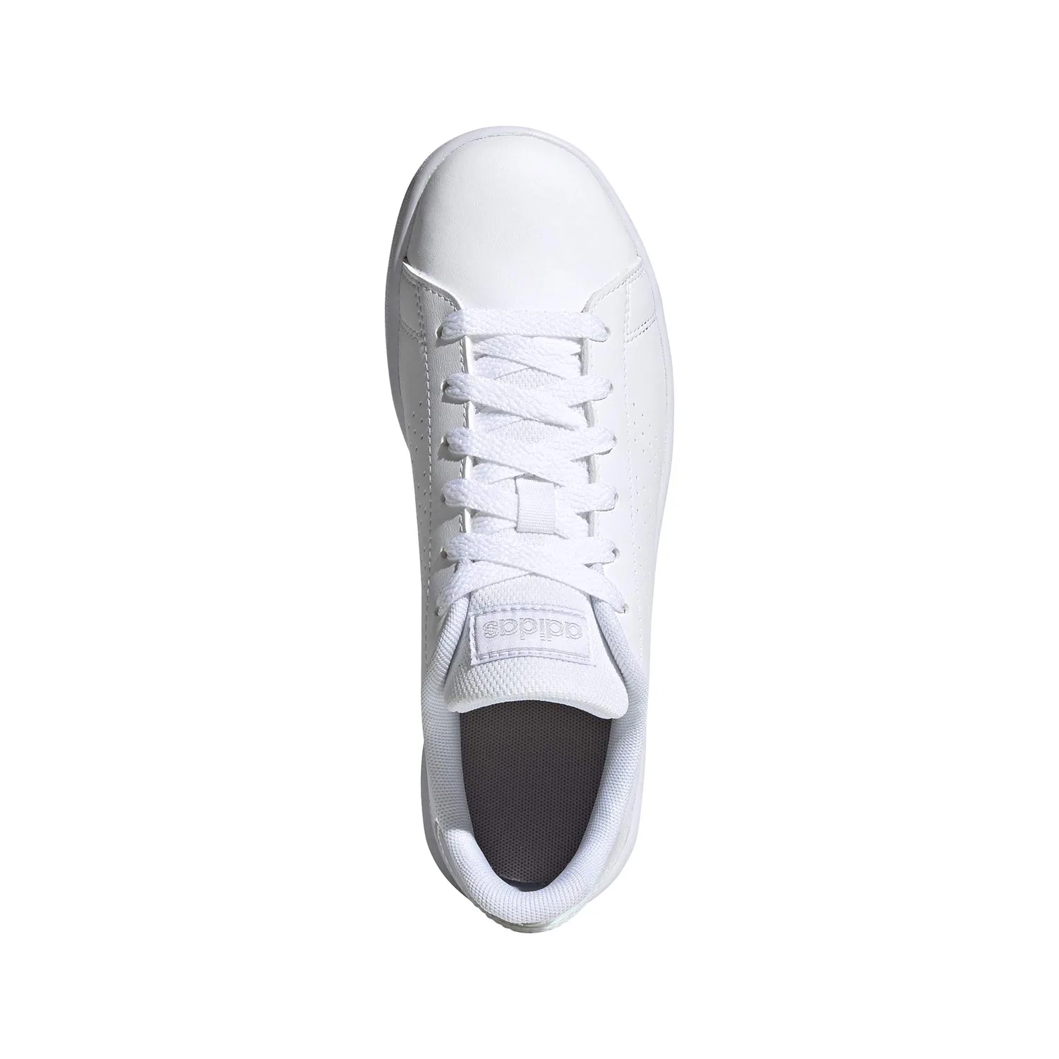 Детские теннисные туфли с кроссовками Advantage K Adidas, Cloud White Silver Metallic — фото 3
