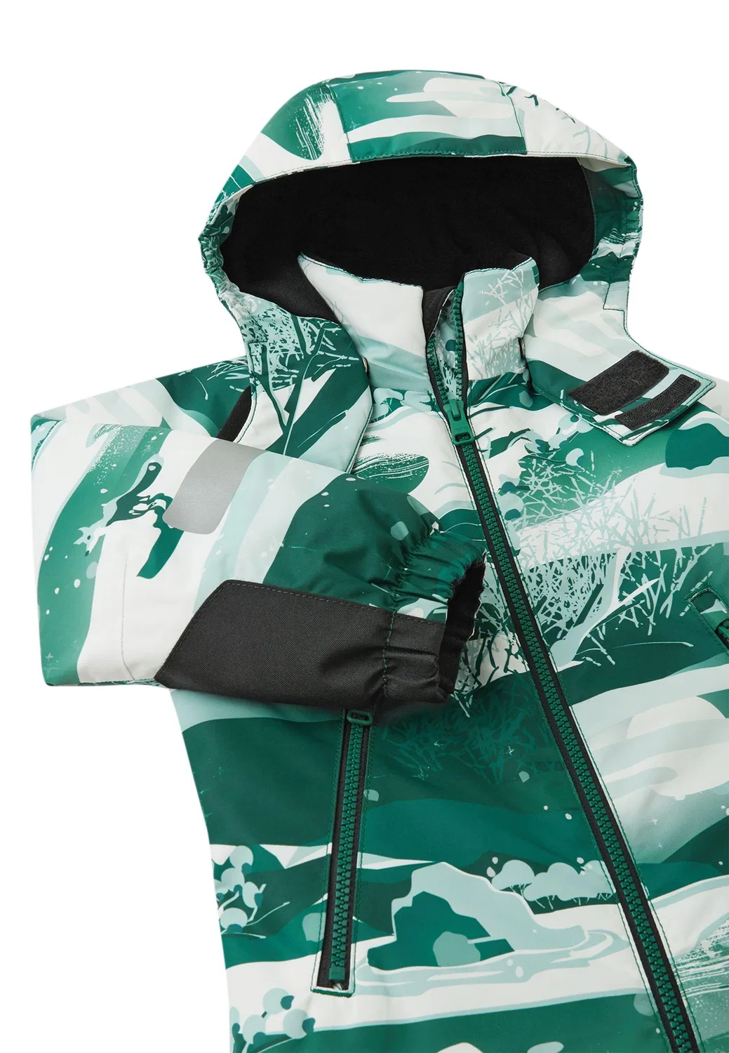 Детский зимний комбинезон Reimatec Schneeanzug Winteroverall Kurikka Reima, Grun Weiß — фото 3