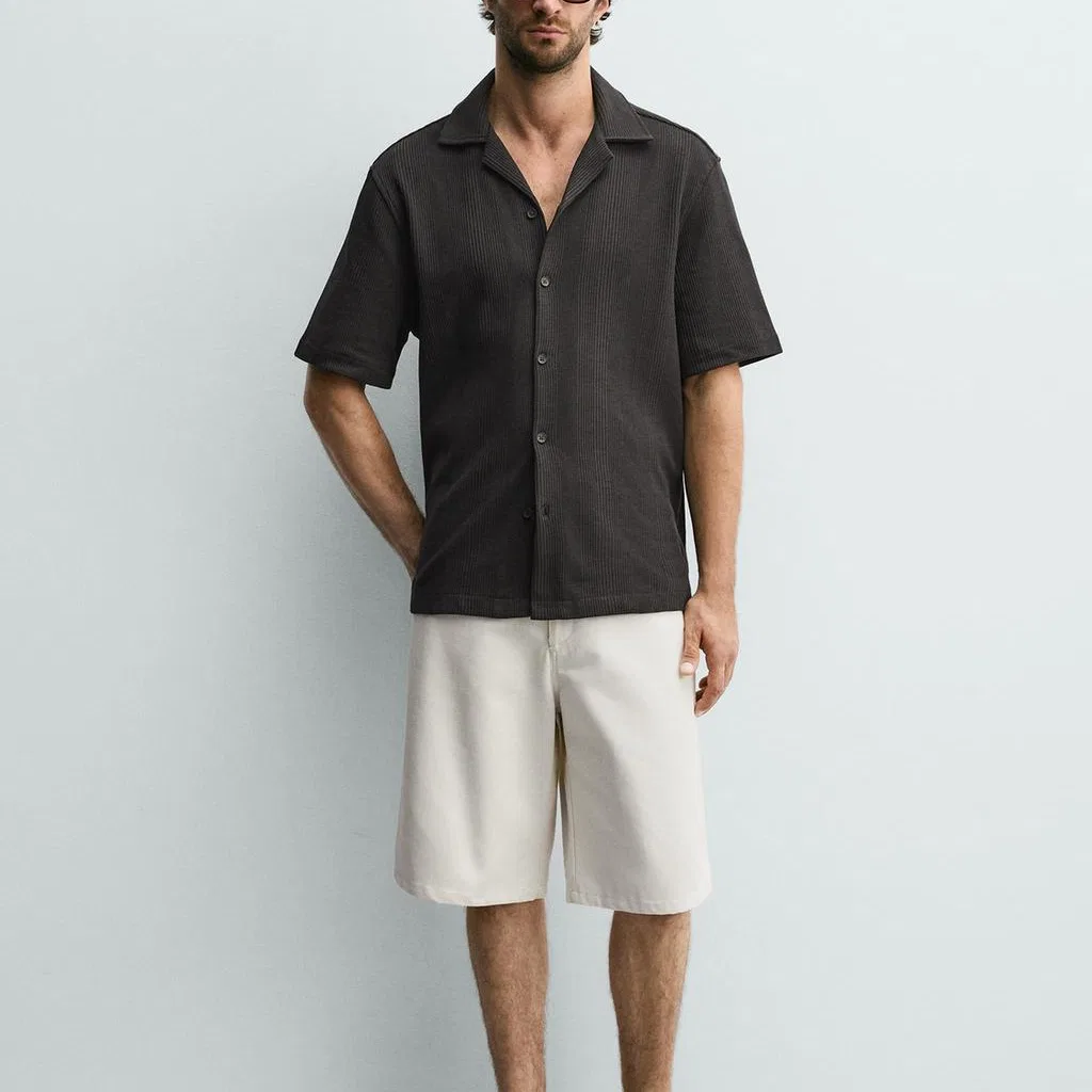 Мужская рубашка Carbon Moderate ZARA, Carbon — фото 4