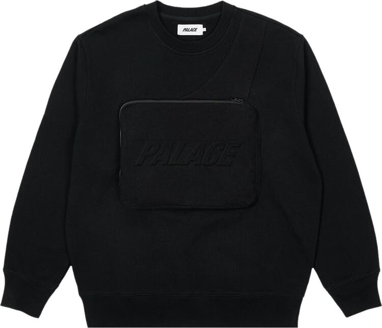 

Толстовка Palace Bag Crew 'Black', черный