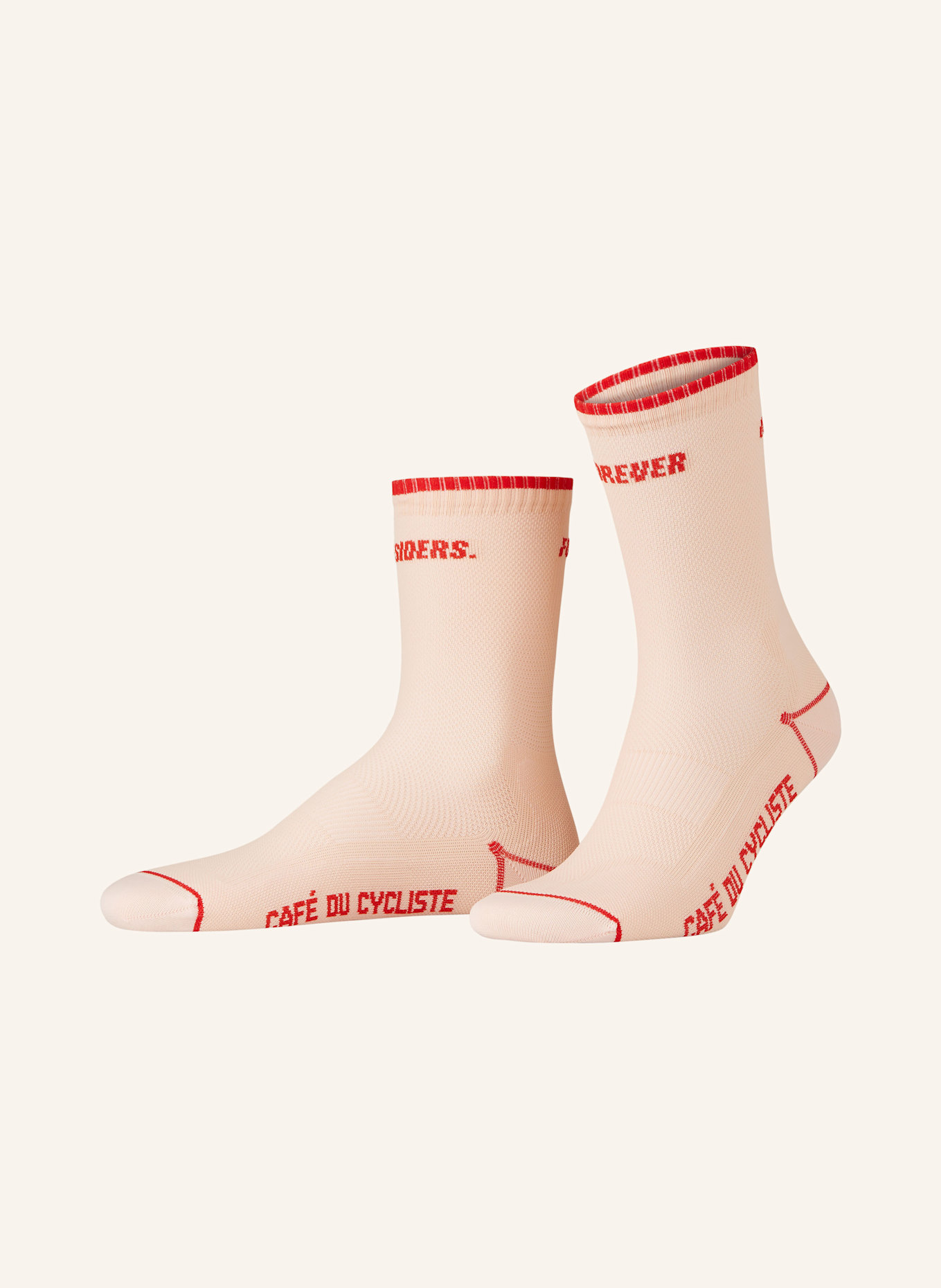 

Носки для велоспорта девиз лето Café Du Cycliste, розовый