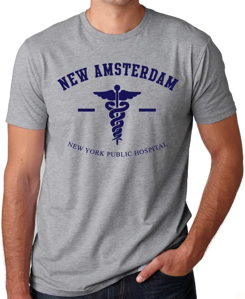 Мужская футболка из хлопка New Amsterdam Public Hospital, Black