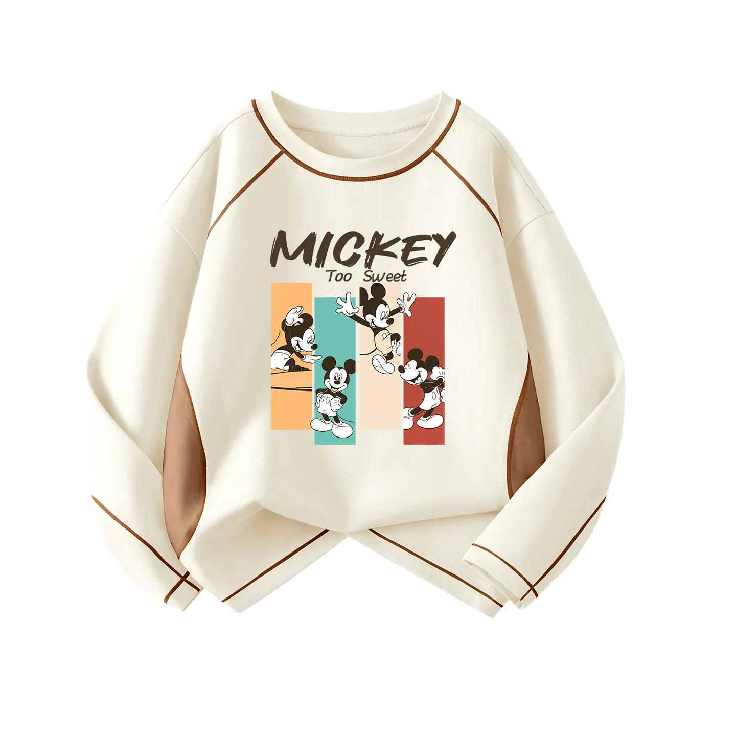 Детская футболка хлопковая Disney Crew Neck Thin Stretch, Didoque Apricot