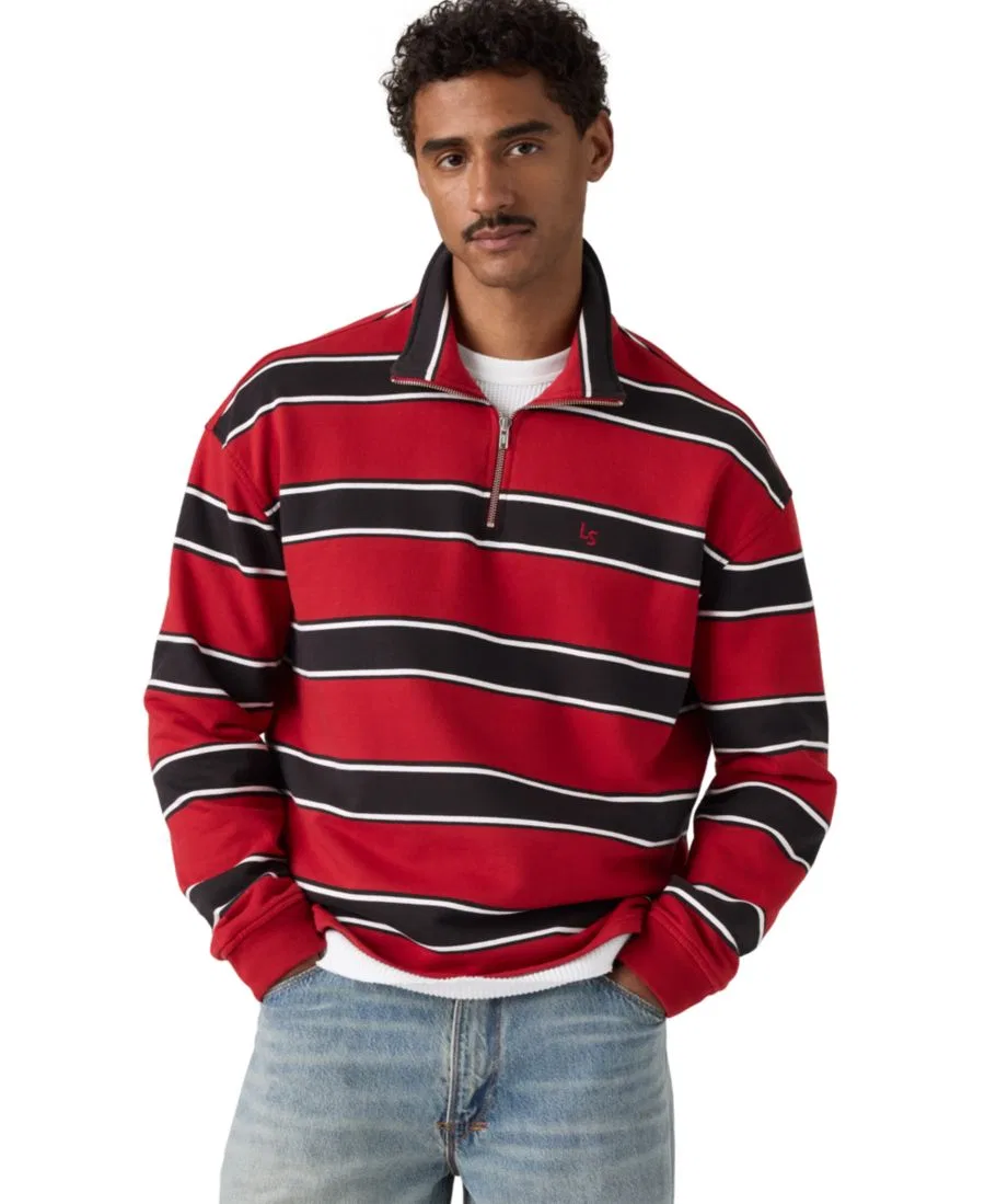 Свитер с четверть-застежкой Cameron Levi's, Stripe Emboldened — фото 3