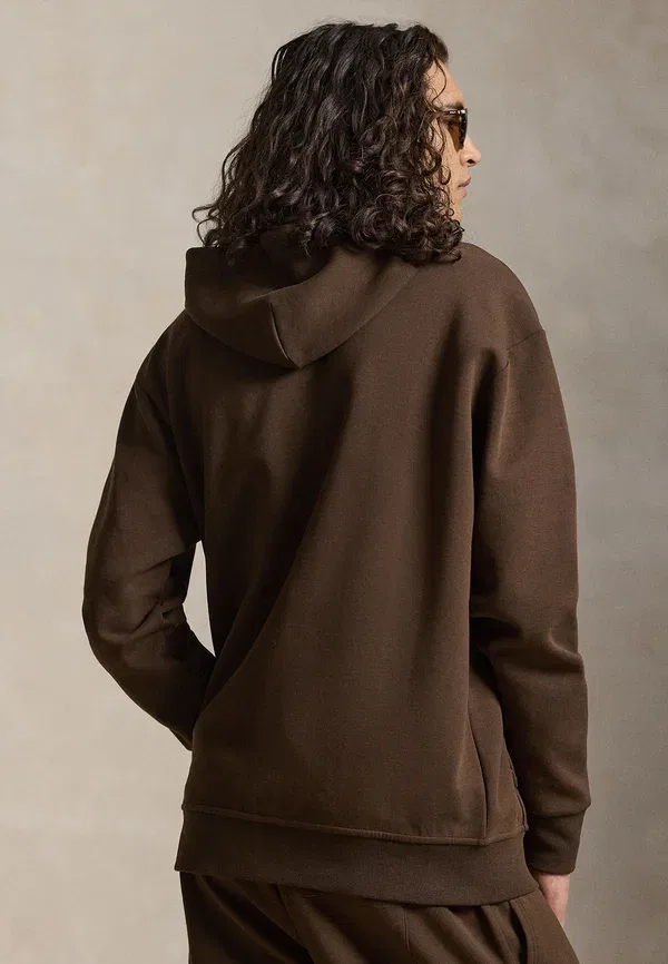 Толстовка с капюшоном на молнии Polo Ralph Lauren Big & Tall, мускатно-коричневый — фото 3