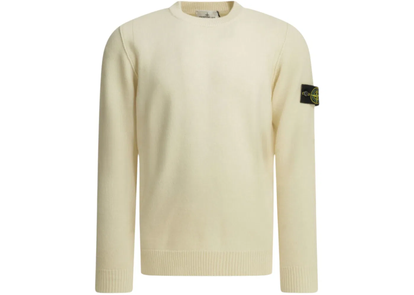 Мужской свитер с логотипом Crewneck Logo Stone Island, белый