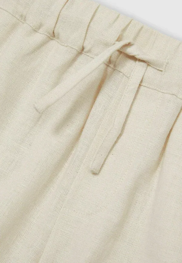 Шорты из льна и вискозы Drawstring Reiss, Stone, цвет stone — фото 4
