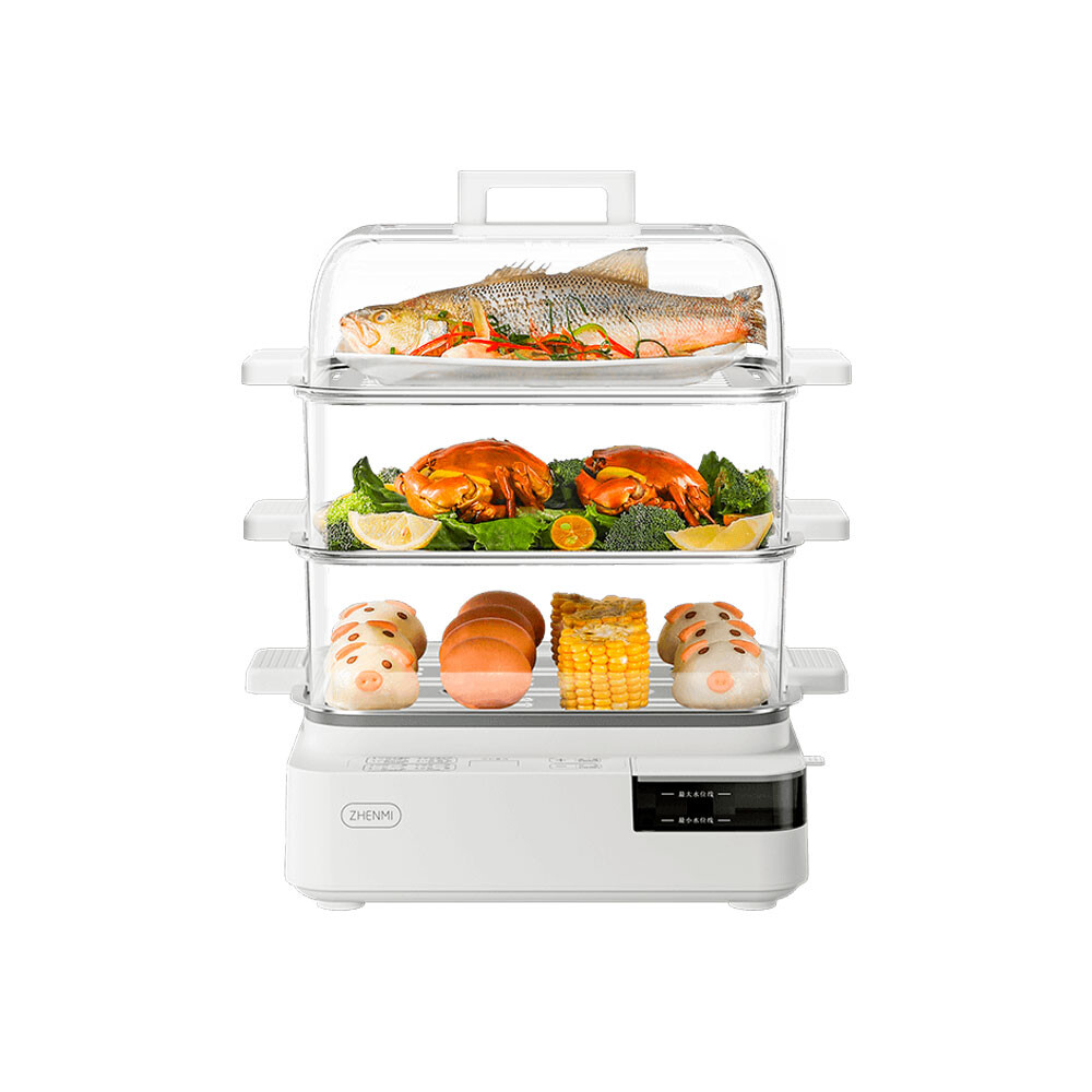 Электрическая пароварка Xiaomi Zhenmi Electric Steamer 20L Stainless Steel Z11 (CN), ZMZG-11, белый