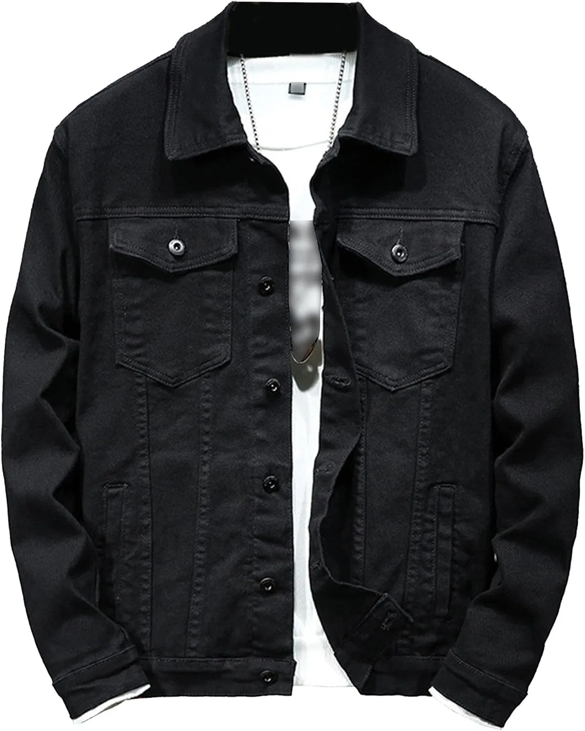 Мужская джинсовая куртка Classic Trucker Coat, чёрный