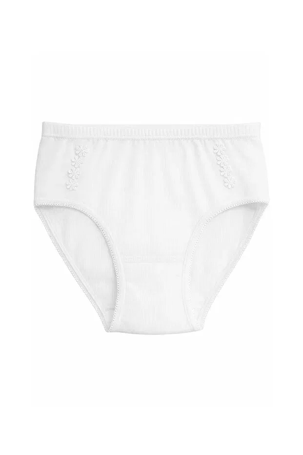 Детские трусы для девочек хлопковые Özkan Underwear, White — фото 3