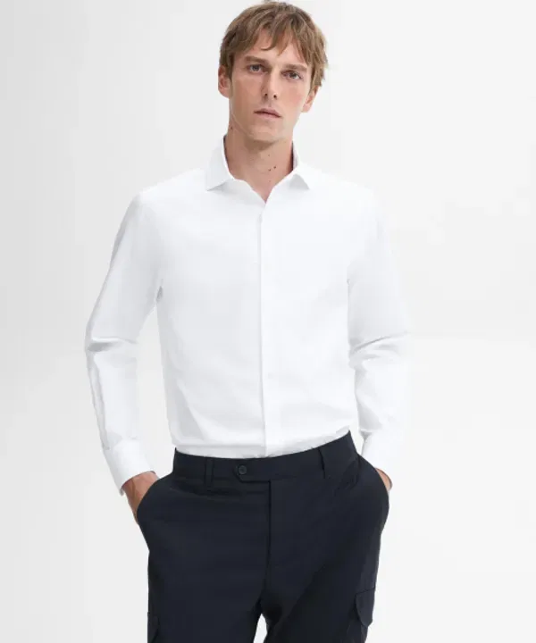 Рубашка хлопковая Slim Fit Massimo Dutti