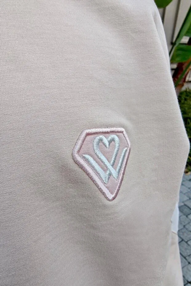 Детский спортивный комплект для девочек с эмблемой Sportswear Loco Loco Kids, Nude Color — фото 3