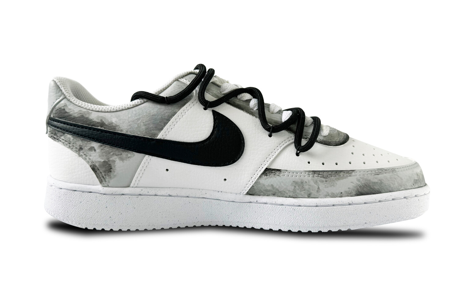 

Кроссовки Nike Court Vision 1 Skateboarding Shoes Men Low-top White/gray/black/red, светло-серый