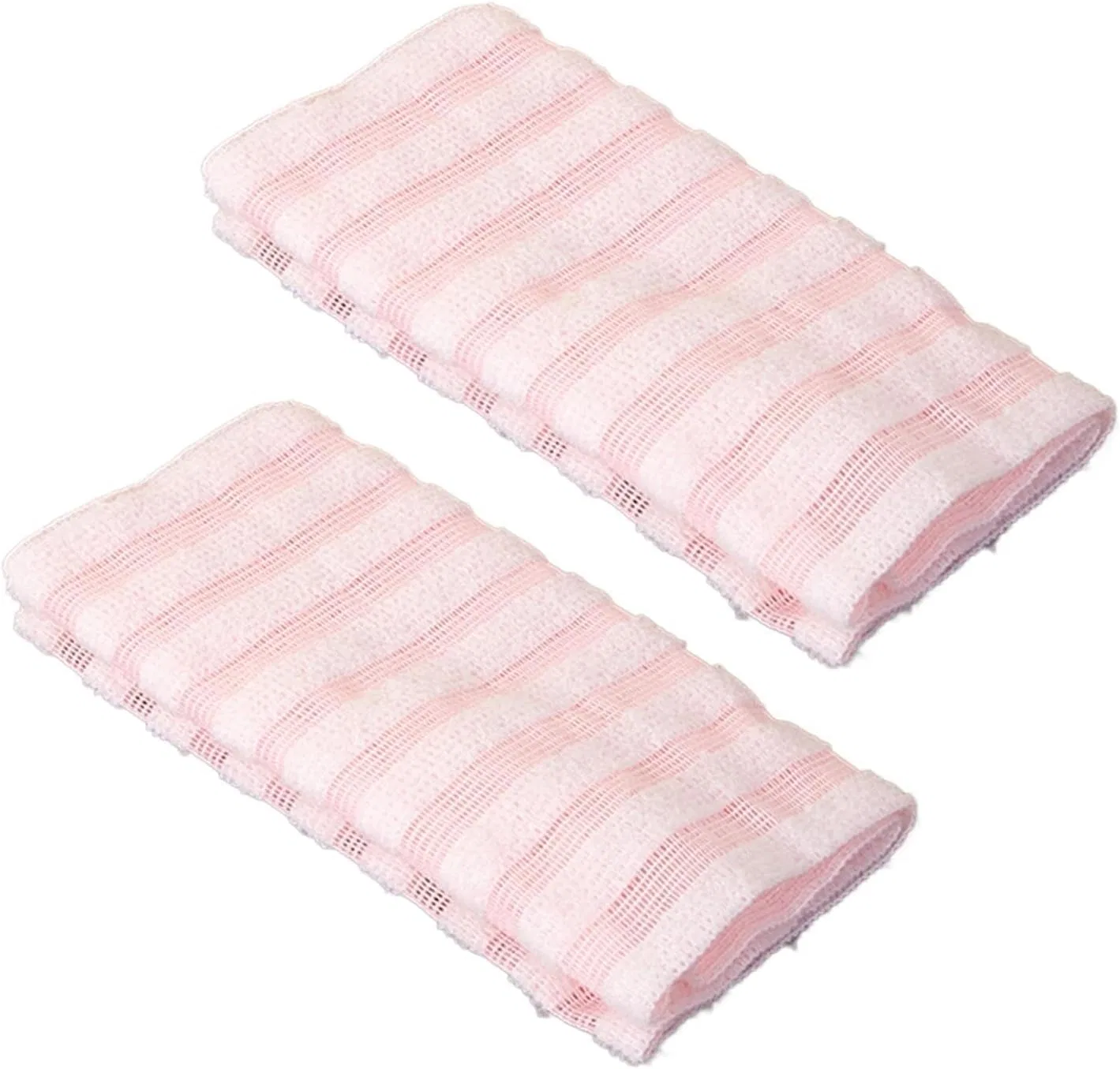 Пилинговое полотенце для тела, 2 шт, Pink Generisch