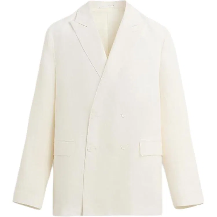 Мужской деловой костюм с лацканами White ZARA, Белый
