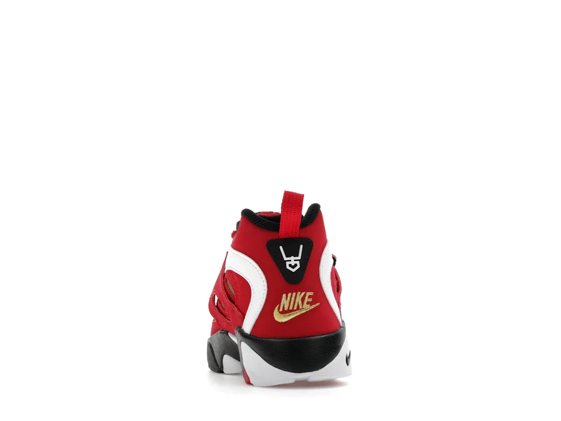 Детские кроссовки Lifestyle Nike Air Diamond Turf 2, Fire Red/White/Black/Metallic Gold — фото 4