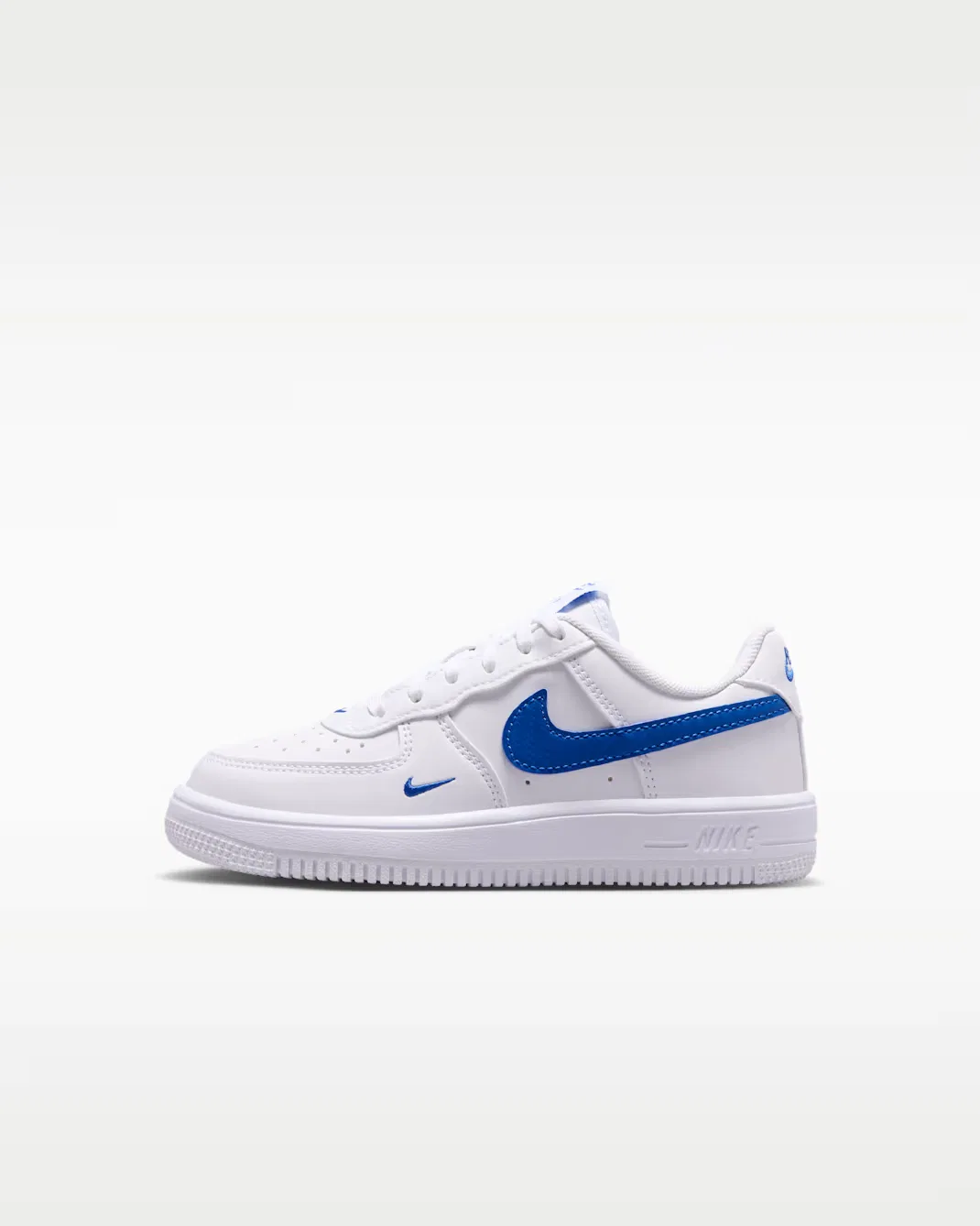 Детские кроссовки Force 1 Tech Essential Nike, White/Game Royal