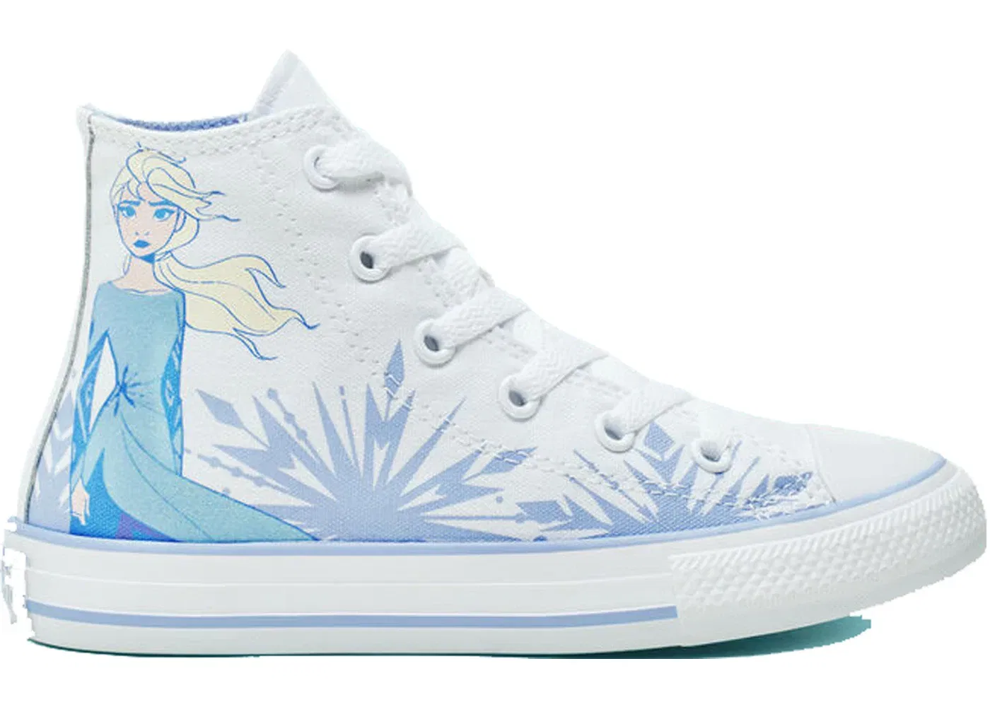 Детские кеды с высоким берцем Converse Chuck Taylor All Star, White/Blue Heron-White
