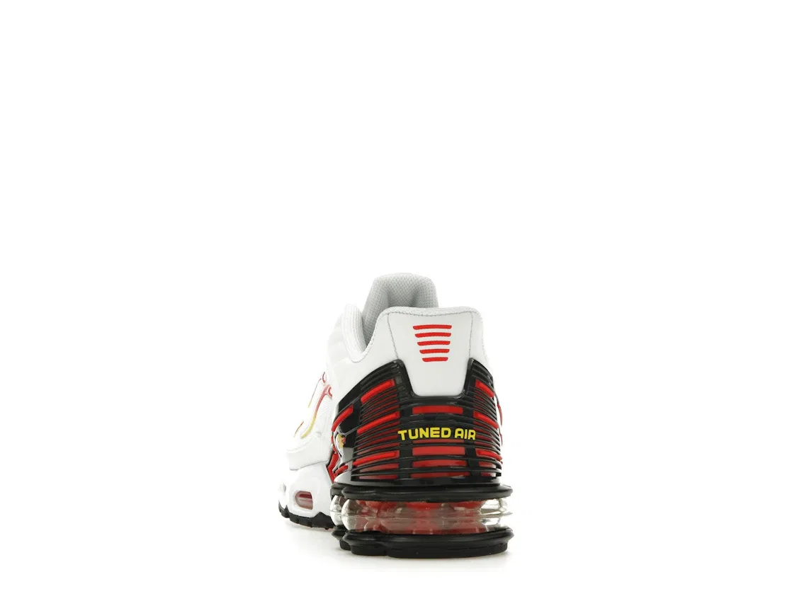 Детские кроссовки Lifestyle Nike Air Max Plus 3, White/Black-Orange-Red — фото 4