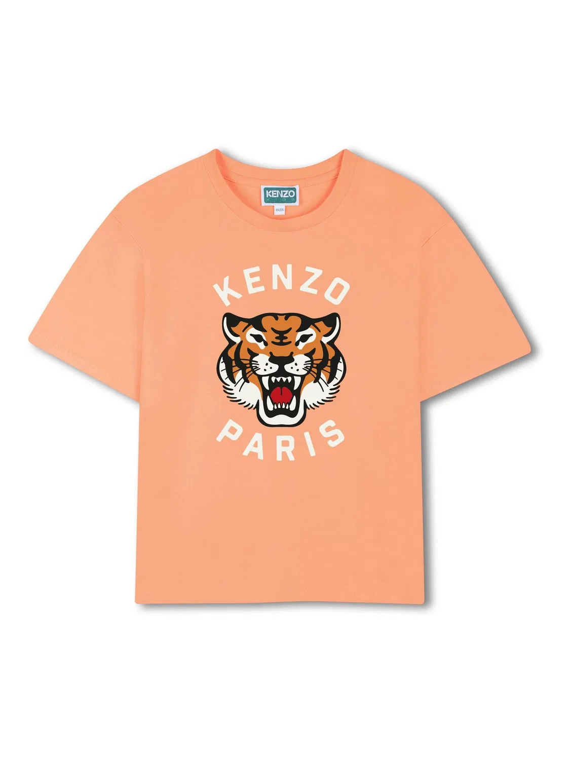 Футболка с принтом KENZO KIDS, оранжевый