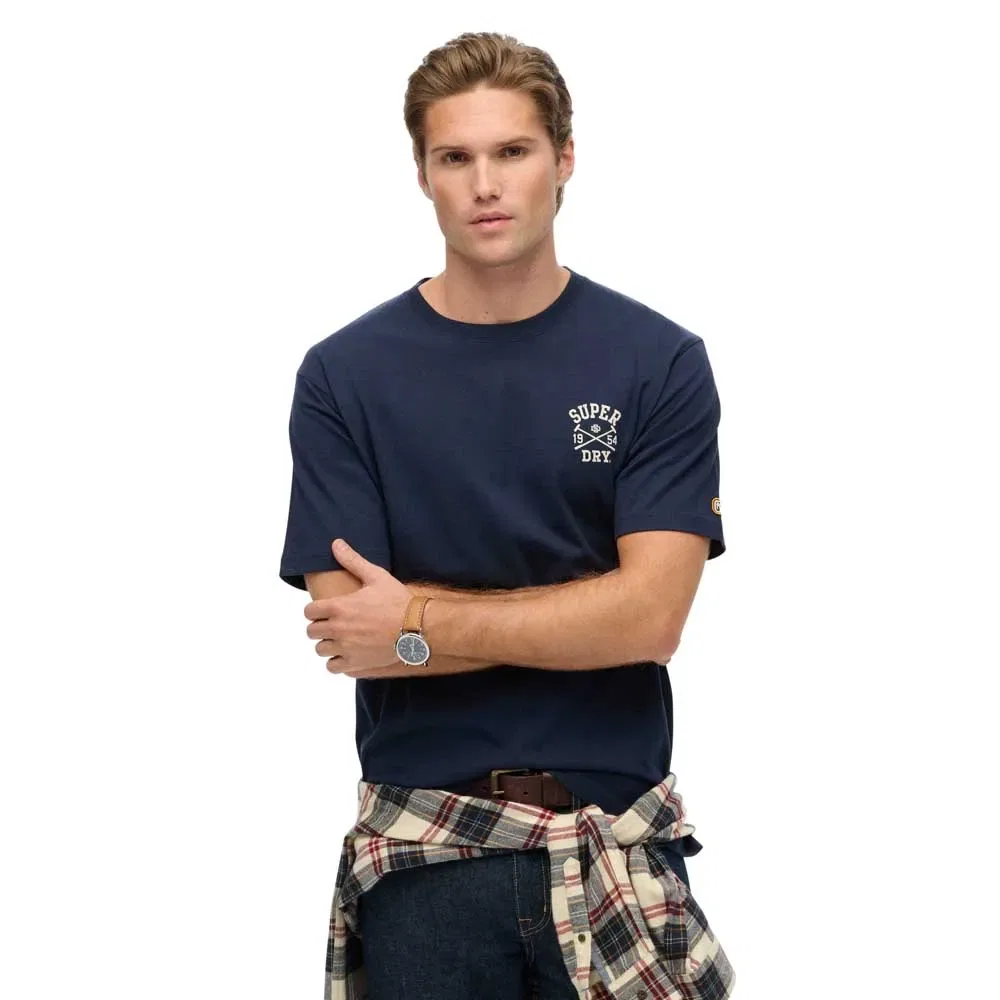 Футболка с коротким рукавом Athletic Club Superdry, синий