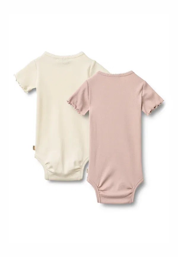 Комплект из 2 боди с коротким рукавом Maren Wheat, rose powder, розовый — фото 2