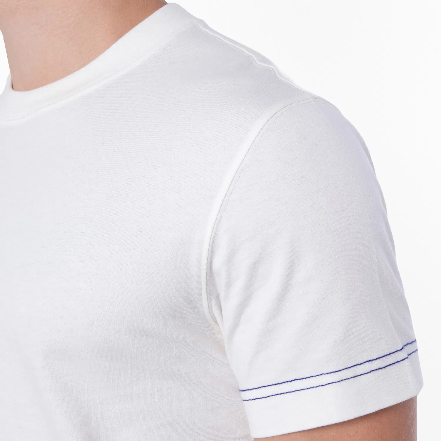 Футболка хлопковая с вышитым логотипом Logo-Embroidered Cotton Crewneck T-Shirt Burberry, Salt — фото 3