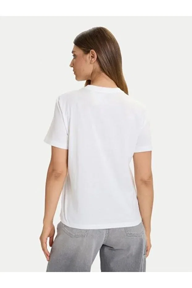 Женская футболка хлопковая Calvin Klein, White — фото 2