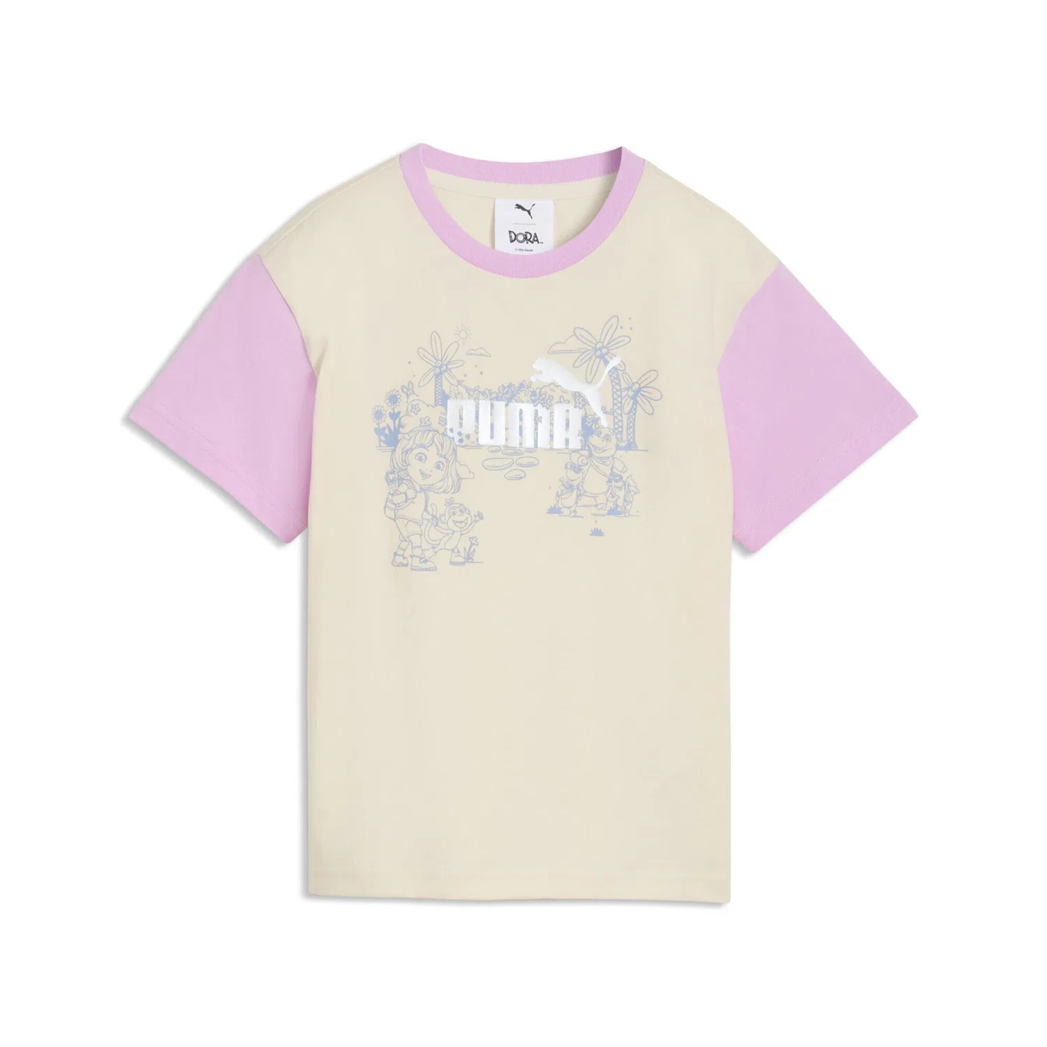 Детская футболка с принтом PUMA x DORA THE EXPLORER Relaxed Graphic T-Shirt Puma, Weiss