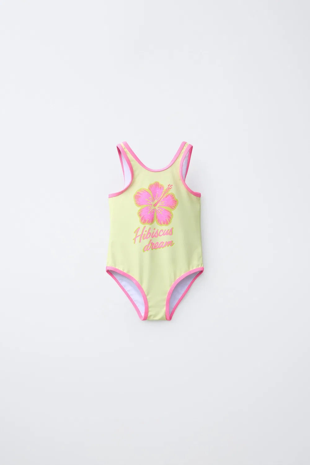 2-6 лет / Купальник с цветком гибискуса ZARA, Fuchsia