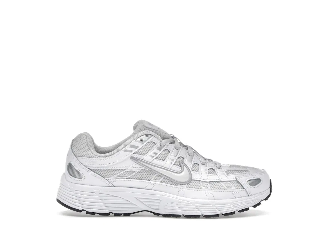 Детские кроссовки для мальчиков с ретро-дизайном Nike P-6000 Nike, Platinum Tint/White/Metallic Silver/Platinum Tint