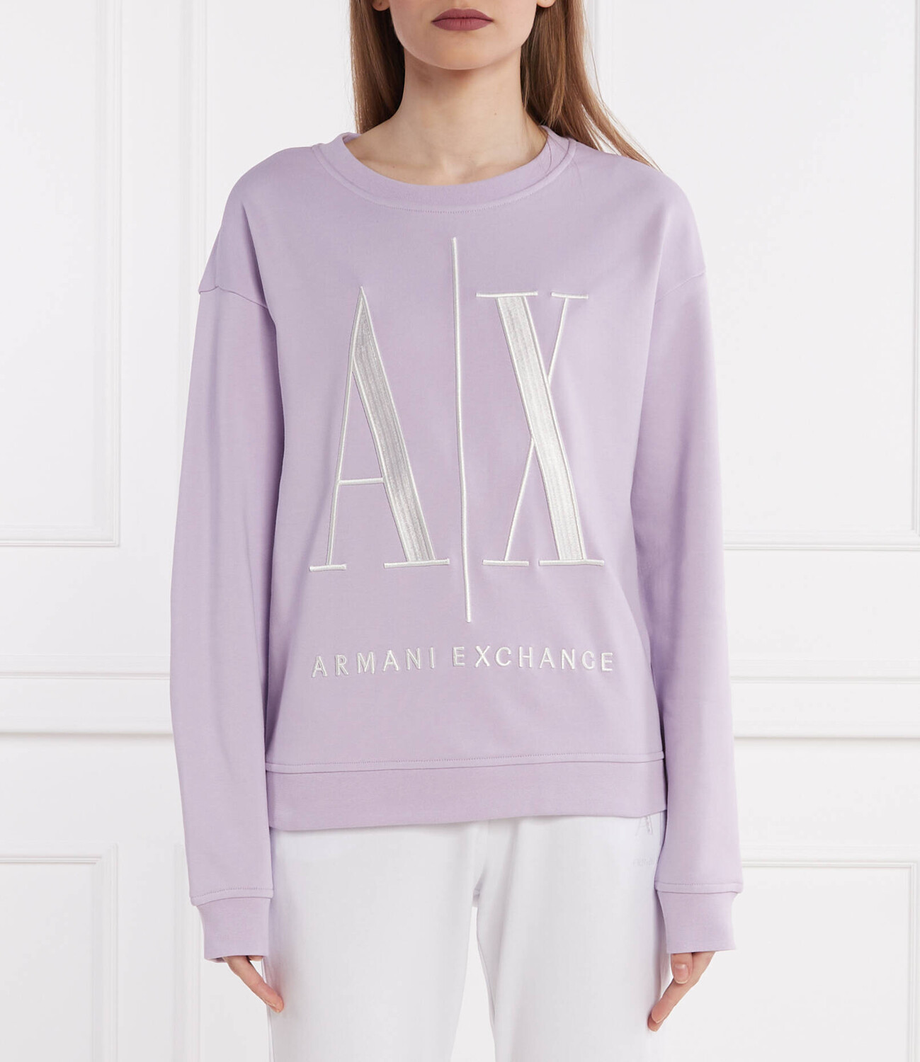 

Толстовка Armani Exchange Regular Fit, лавандовый
