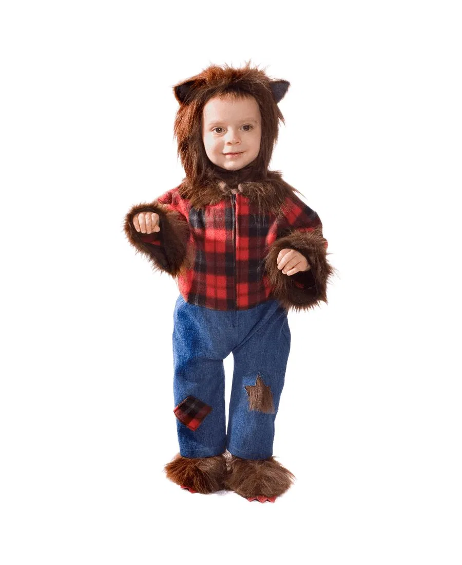 Костюм оборотня с шапкой и пинетками Werewolf Costume Set Dress Up America, Red Combo