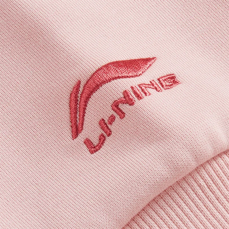 Детское худи с круглым вырезом New Coral Powder Li-Ning — фото 3
